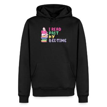 Ich Lese Nach Der Schlafenszeit Einhorn - Männer Premium Bio Hoodie - Schwarz - Vorne - Nico (187cm)