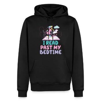 Ich Lese Nach Der Schlafenszeit Einhorn - Männer Premium Bio Hoodie - Schwarz - Vorne - Nico (187cm)