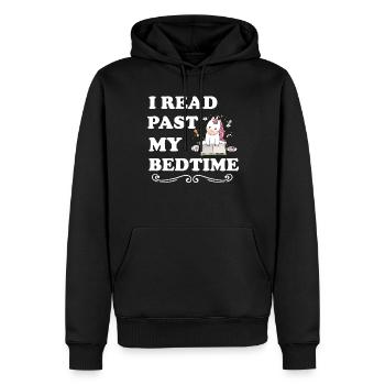 Ich Lese Nach Der Schlafenszeit Einhorn - Männer Premium Bio Hoodie - Schwarz - Vorne - Nico (187cm)