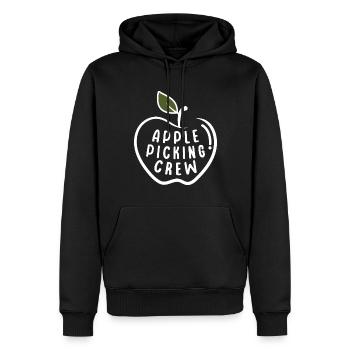 Apple Picking Crew Apple Harvest Season - Men’s Premium Organic Hoodie - black - Front - Nico (187cm)