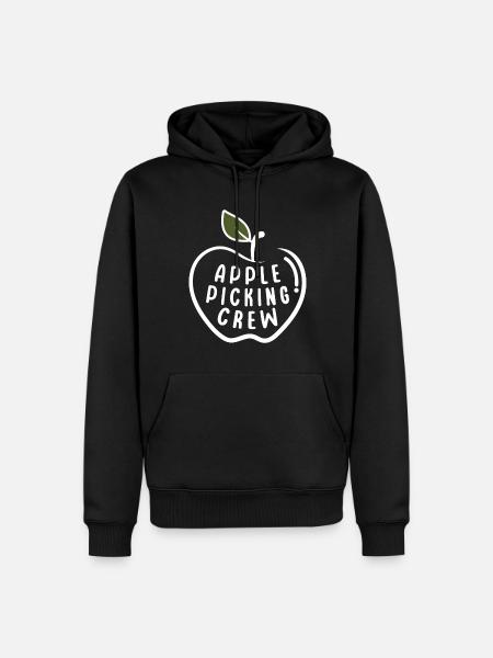 Apfelpflückmannschaft Apfelerntezeit - Männer Premium Bio Hoodie - Schwarz