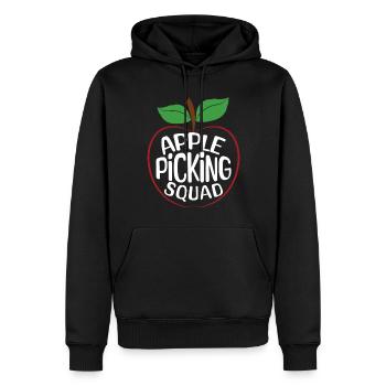 Apfelpflückertrupp Apfelpflücker Erntezeit - Männer Premium Bio Hoodie - Schwarz - Vorne - Nico (187cm)