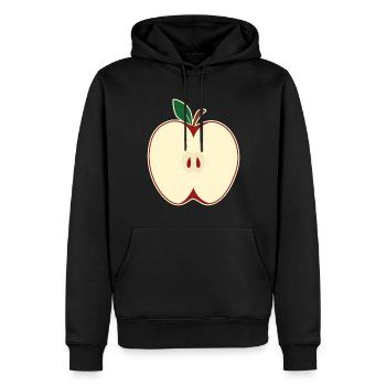 Apple Picking Slice Apple Butter Picker Apple - Men’s Premium Organic Hoodie - black - Front - Nico (187cm)