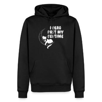 Ich Lese Nach Der Schlafenszeit Lesekatze - Männer Premium Bio Hoodie - Schwarz - Vorne - Nico (187cm)
