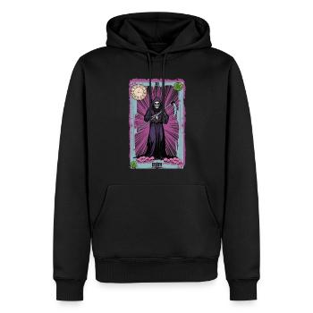 Death Kawaii Okkult Satanisch Pastell Gotik - Männer Premium Bio Hoodie - Schwarz - Vorne - Nico (187cm)