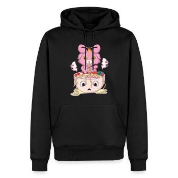 Baphomet Kawaii Okkult Satanisch Pastell Gotik - Männer Premium Bio Hoodie - Schwarz - Vorne - Nico (187cm)