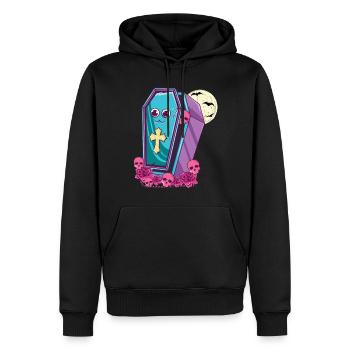 Sarg Sarg Kawaii Okkult Satanisch Pastell Gothic - Männer Premium Bio Hoodie - Schwarz - Vorne - Nico (187cm)