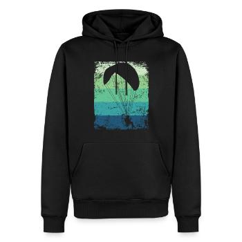 Parapente motorisé Paramoteur paramoteur - Sweat à capuche Premium bio Homme - noir - Devant - Nico (187cm)