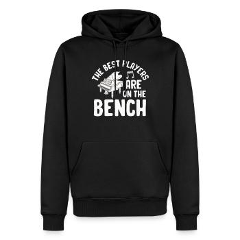 Les meilleurs joueurs Pianiste Pianiste - Sweat à capuche Premium bio Homme - noir - Devant - Nico (187cm)