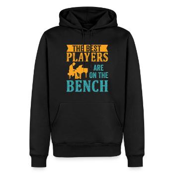 Les meilleurs joueurs Pianiste Pianiste - Sweat à capuche Premium bio Homme - noir - Devant - Nico (187cm)