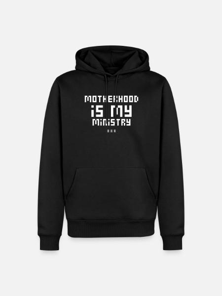 La maternité est mon ministère - Sweat à capuche Premium bio Homme - noir