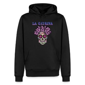 Schmetterling La Catrina Muertos Tag Des Toten Halloween - Männer Premium Bio Hoodie - Schwarz - Vorne - Nico (187cm)