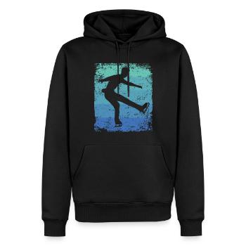 Figure Skating Figure Skating Ice Skating - Men’s Premium Organic Hoodie - black - Front - Nico (187cm)