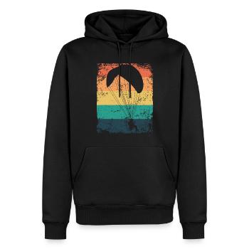 Parapente motorisé Paramoteur Paramoteur - Sweat à capuche Premium bio Homme - noir - Devant - Nico (187cm)