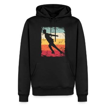 Figure Skating Figure Skating Ice Skating - Men’s Premium Organic Hoodie - black - Front - Nico (187cm)