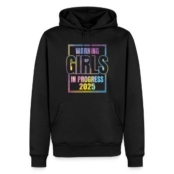 Avertissement Girls Trip In Progress 2025 - Sweat à capuche Premium bio Homme - noir - Devant - Nico (187cm)