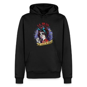 Pas de café Pas de Muertos magique Jour des morts Halloween - Sweat à capuche Premium bio Homme - noir - Devant - Nico (187cm)