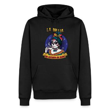 Pas de café Pas de Muertos magique Jour des morts - Sweat à capuche Premium bio Homme - noir - Devant - Nico (187cm)