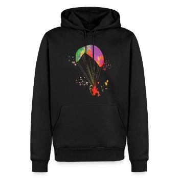 Parapente motorisé Paramoteur Paramoteur - Sweat à capuche Premium bio Homme - noir - Devant - Nico (187cm)