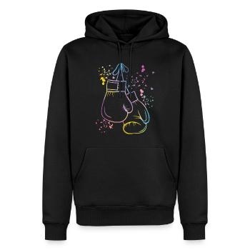 Boxen Kämpfer Kinder Boxen Match Boxer - Männer Premium Bio Hoodie - Schwarz - Vorne - Nico (187cm)
