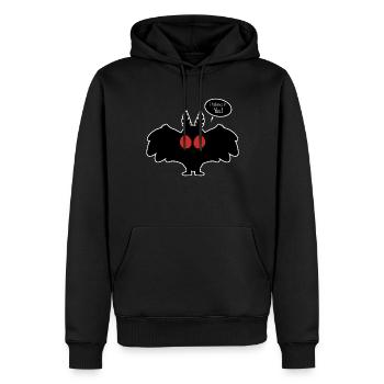 Ich Glaube An Dich Lustiger Mottenmann Lokaler Kryptid - Männer Premium Bio Hoodie - Schwarz - Vorne - Nico (187cm)