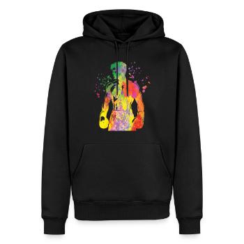 Boxen Kämpfer Kinder Boxen Match Boxer - Männer Premium Bio Hoodie - Schwarz - Vorne - Nico (187cm)