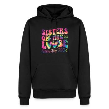 Sisters on the Run Sisters' Trip 2024 - Men’s Premium Organic Hoodie - black - Front - Nico (187cm)