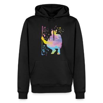 Golfer Colorsplash Kinder Miniaturgolf - Männer Premium Bio Hoodie - Schwarz - Vorne - Nico (187cm)