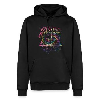Boxing Fighter Enfants Boxer de match de boxe - Sweat à capuche Premium bio Homme - noir - Devant - Nico (187cm)
