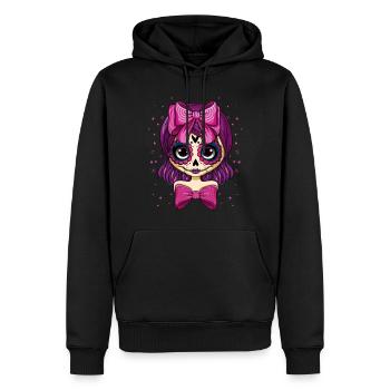 Fairy Creepy Muertos Tag Of Dead Halloween - Männer Premium Bio Hoodie - Schwarz - Vorne - Nico (187cm)