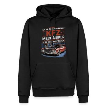 Ich Bin Dieser Legendäre KFZ-Mechaniker - Männer Premium Bio Hoodie - Schwarz - Vorne - Nico (187cm)