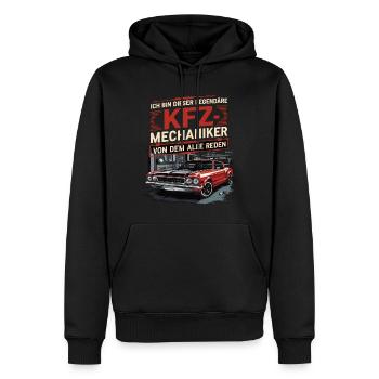 Ich Bin Dieser Legendäre KFZ-Mechaniker - Männer Premium Bio Hoodie - Schwarz - Vorne - Nico (187cm)