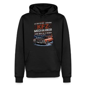 Ich Bin Dieser Legendäre KFZ-Mechaniker - Männer Premium Bio Hoodie - Schwarz - Vorne - Nico (187cm)