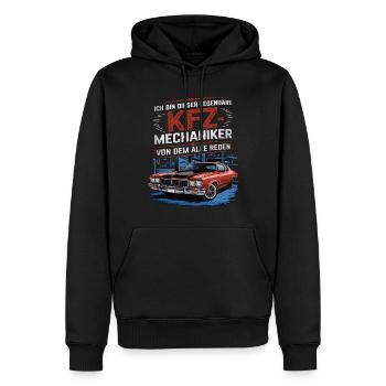 Ich Bin Dieser Legendäre KFZ-Mechaniker - Männer Premium Bio Hoodie - Schwarz - Vorne - Nico (187cm)