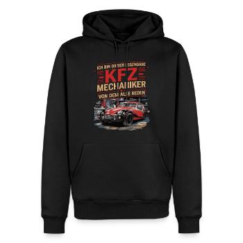 Ich Bin Dieser Legendäre KFZ-Mechaniker - Männer Premium Bio Hoodie - Schwarz - Vorne - Nico (187cm)