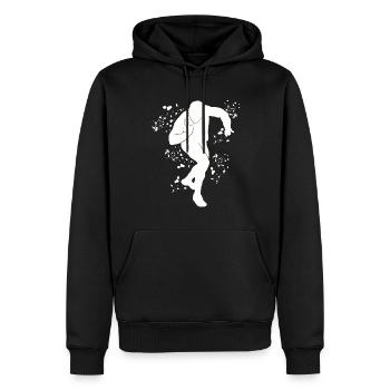 Lanceur de poids Colorsplash Lancer de poids - Sweat à capuche Premium bio Homme - noir - Devant - Nico (187cm)