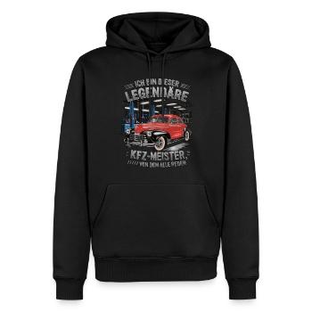 Ich Bin Dieser Legendäre KFZ-Meister - Männer Premium Bio Hoodie - Schwarz - Vorne - Nico (187cm)