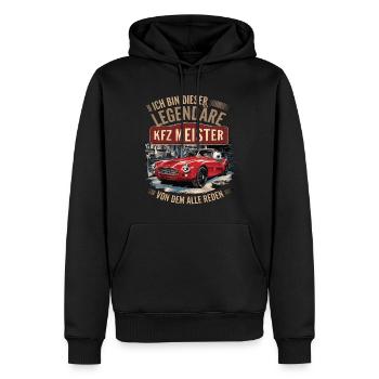 Ich Bin Dieser Legendäre KFZ-Meister - Männer Premium Bio Hoodie - Schwarz - Vorne - Nico (187cm)