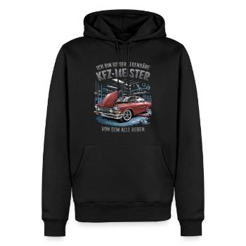 Ich Bin Dieser Legendäre KFZ-Meister - Männer Premium Bio Hoodie - Schwarz - Vorne - Nico (187cm)