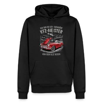 Ich Bin Dieser Legendäre KFZ-Meister - Männer Premium Bio Hoodie - Schwarz - Vorne - Nico (187cm)