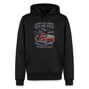 Ich Bin Dieser Legendäre KFZ-Meister - Männer Premium Bio Hoodie - Schwarz - Vorne - Nico (187cm)