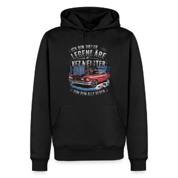 Ich Bin Dieser Legendäre KFZ-Meister - Männer Premium Bio Hoodie - Schwarz - Vorne - Nico (187cm)