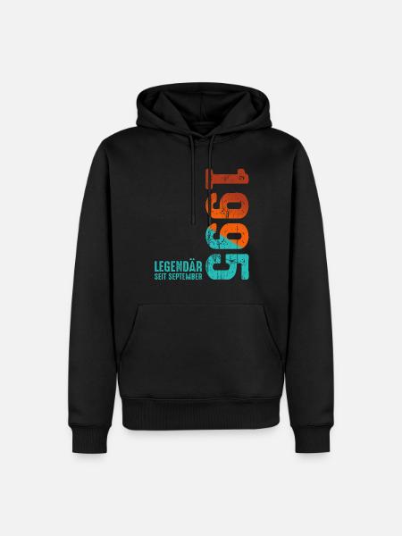 September 1995 Legendary since - Men’s Premium Organic Hoodie - black