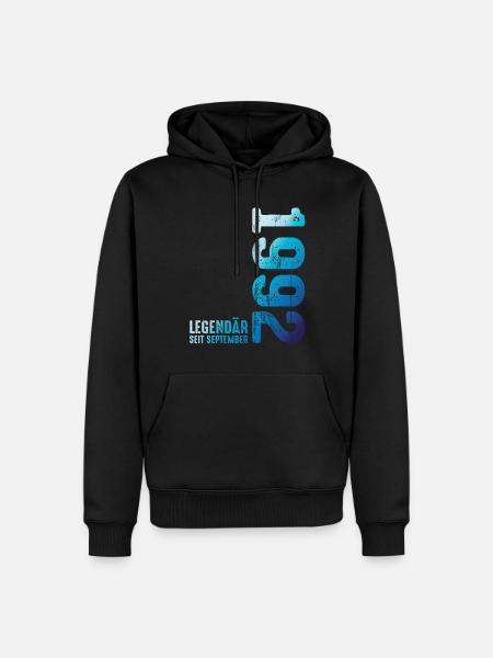 Legendary since September 1992 - Men’s Premium Organic Hoodie - black