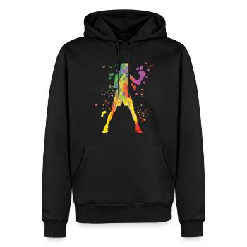 Boxing Fighter Enfants Boxer de match de boxe - Sweat à capuche Premium bio Homme - noir - Devant - Nico (187cm)