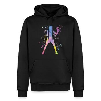 Boxing Fighter Enfants Boxer de match de boxe - Sweat à capuche Premium bio Homme - noir - Devant - Nico (187cm)