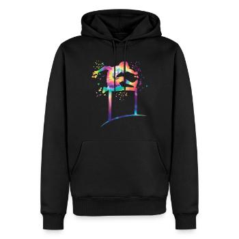 Course de haies Course d’obstacles Courses de haies pour enfants - Sweat à capuche Premium bio Homme - noir - Devant - Nico (187cm)