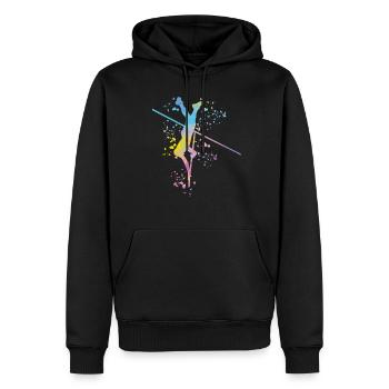 Stabhochspringer Kids Stabhochsprung - Männer Premium Bio Hoodie - Schwarz - Vorne - Nico (187cm)