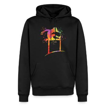 Course de haies Course d’obstacles Courses de haies pour enfants - Sweat à capuche Premium bio Homme - noir - Devant - Nico (187cm)