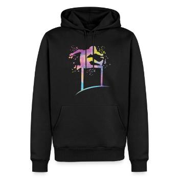 Course de haies Course d’obstacles Courses de haies pour enfants - Sweat à capuche Premium bio Homme - noir - Devant - Nico (187cm)